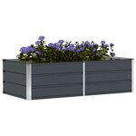 vidaXL Jardinière Anthracite 160 x 80 x 45 cm Acier