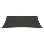vidaXL Voile d'ombrage 160 g/m² Anthracite 2 5x4 m PEHD