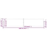 vidaXL Auvent latéral rétractable Anthracite 220x1000 cm