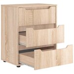 vidaXL Buffet VISNES chêne sonoma 60x40x73 cm bois d'ingénierie