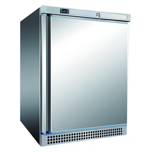 Armoire réfrigérée positive inox - 130 litres - furnotel - r600a - acier inoxydable1130pleine 600x585x855mm