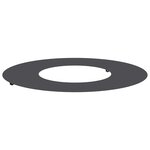 vidaXL Anneau de tige plat noir Ø30/60 cm en acier