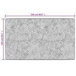 vidaXL Tapis lavable gris 150x230 cm antidérapant