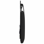 vidaXL Tête de lit suspendue Avec lumière LED Noir Tissu