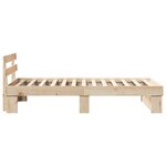 vidaXL Cadre de lit Marron 100 x 200 cm Bois massif en pin