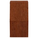 vidaXL Jardinières murales 2 Pièces Rouillé Acier corten 30x10x25 cm