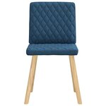 vidaXL Chaises à manger lot de 6 bleu tissu