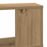 vidaXL Étagère murale chêne artisanal 100x15x70 cm bois d'ingénierie