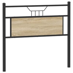 vidaXL Tête de lit de remplacement chêne sonoma 107 cm bois d'ingénierie et acier