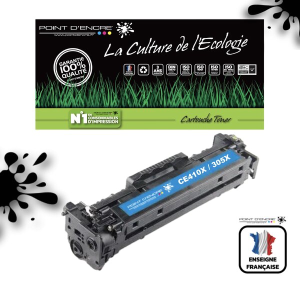 305X / CE410X - CYAN - Grande capacité
