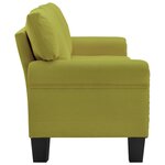 Vidaxl canapé à 3 places vert tissu