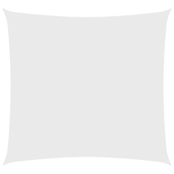 vidaXL Voile de parasol tissu oxford carré 3x3 m blanc