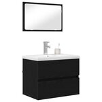 vidaXL Ensemble de mobilier de salle de bain 3 Pièces Chêne artisanal