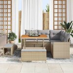 vidaXL Ensemble de canapé de jardin 8 Pièces beige et gris clair