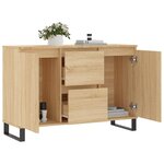 vidaXL Buffet chêne sonoma 104x35x70 cm bois d'ingénierie