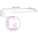 vidaXL Auvent rétractable automatique marron 500x300 cm