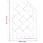 vidaXL Duvet toutes saisons avec oreiller 2 Pièces Blanc Microfibre