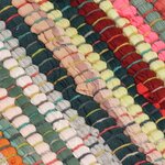 Vidaxl tapis chindi coton tissé à la main 120 x 170 cm multicolore