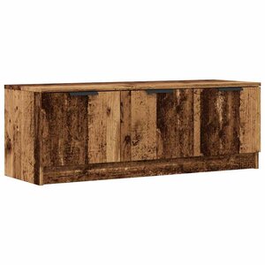 vidaXL Meuble TV vieux bois 102x35x36 5 cm bois d'ingénierie
