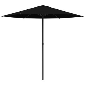 vidaXL Parasol de jardin 230 x 230 cm Polyester Rectangulaire Noir