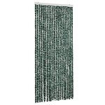 vidaXL Moustiquaire Vert et blanc 90x220 cm Chenille