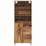 vidaXL Haut Armoire Bois Ancien 69 5 x 32 5 x 180 cm Bois d'ingénierie