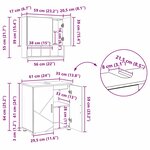 vidaXL Ensemble de mobilier de salle de bain 5 Pièces chêne artisanal