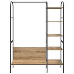 vidaXL Porte-vêtements Beige 120 x 44 x 160 cm Bois d'ingénierie