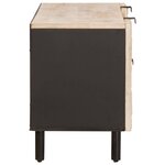 vidaXL Meuble TV avec tiroir Finition Lavage Blanc 105 x 33 x 46 cm