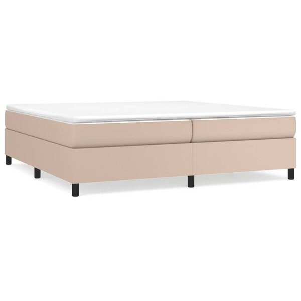 vidaXL Cadre de lit sans matelas cappuccino 200x200 cm similicuir