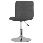 vidaXL Chaises pivotantes à manger lot de 4 Gris foncé Tissu