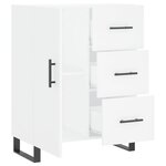 vidaXL Buffet blanc 69 5x34x90 cm bois d'ingénierie