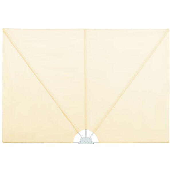 vidaXL Auvent latéral pliable de terrasse Crème 400 x 200 cm