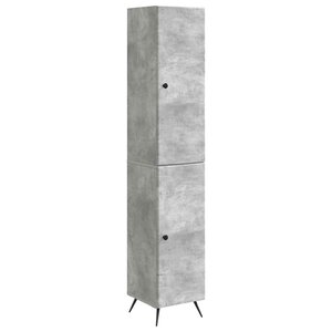 vidaXL Ensemble de Meubles 2 Pièces Gris béton Bois d'ingénierie