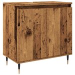 vidaXL Armoire de salle de bain vieux bois 58x33x60 cm bois ingénierie