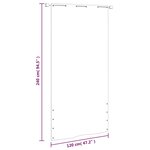 vidaXL Écran de balcon Blanc 120x240 cm Tissu Oxford