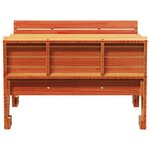 vidaXL Table de pique-nique pour enfants cire marron bois massif pin