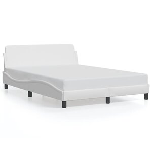 vidaXL Cadre de lit Dover blanc 120x200 cm similicuir