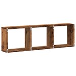 vidaXL Armoire murale 100x16x30 cm vieux bois bois d'ingénierie