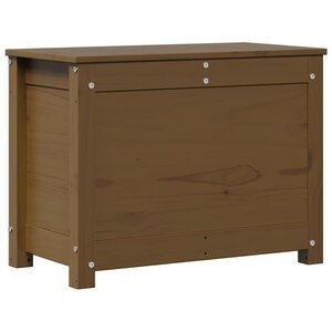 vidaXL Boîte de rangement Marron miel 60x32x45 5 cm Bois massif de pin