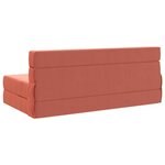 vidaXL Canapé-lit pliable Rouge orange 152 x 86 5 x 60 cm Tissu