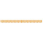 vidaXL Bande de auvent Jaune et blanc 2.3 x 0.2 m Toile