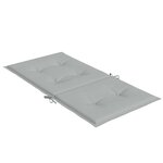 vidaXL Coussins de chaise à dossier bas lot de 6 gris clair mélangé