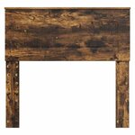 vidaXL Tête de lit avec tête de lit Chêne fumé 80 cm Bois d'ingénierie