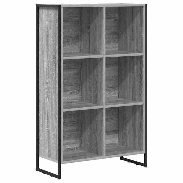 vidaXL Bibliothèque Gris Sonoma 99 5 x 30 x 108 5 cm Bois d'ingénierie