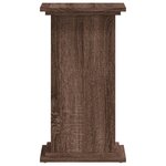 vidaXL Support pour plantes chêne marron 33x33x60 cm bois d'ingénierie