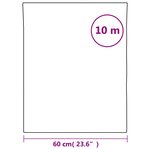 vidaXL Film de fenêtre statique dépoli blanc 60x1000cm PVC