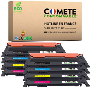 404S- 8 Toners Compatibles avec Samsung  CLT-P404C CLT-404S - COMETE