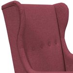 vidaXL Fauteuil Bordeaux Tissu