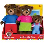Coffret peluche petit ours brun - Maman ours  Papa ours et Petit ours brun